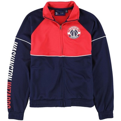 G-III Sports Womens Washington Wizards Track Jacket Sweatshirt