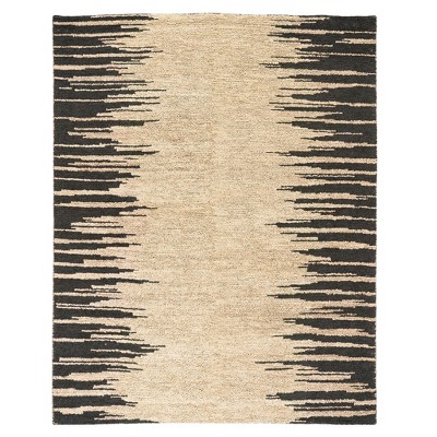 Moss Metal Handwoven Jute and Wool Rectangular Rug