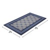 Apache Mills 1'6"x2'6" Premier Woven Bow Lattice Doormat Blue Pewter - 3 of 4