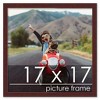 PosterPalooza | Square Classic Modern Brown Picture Frame - UV Acrylic, Foam Board Backing, Hanging Hardware - 3 of 4