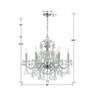 Crystorama Lighting Imperial 6 - Light Chandelier in  Polished Chrome - 3 of 4
