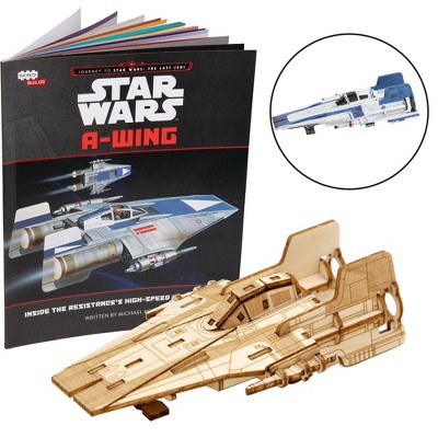 Incredibuilds Star Wars A-wing Book & Wood Model Figure Kit : Target