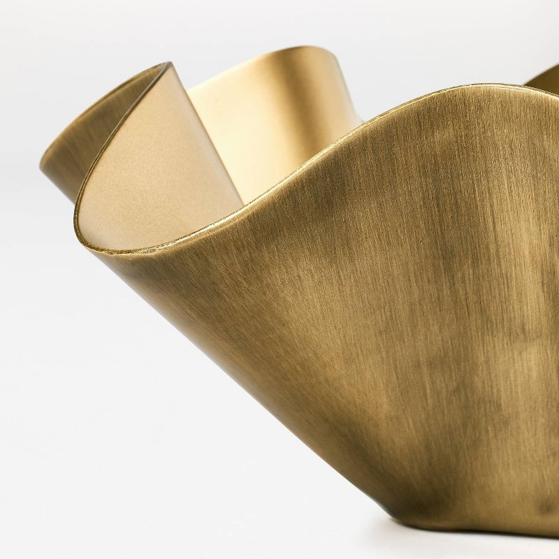 Metal Wavy Bowl Gold - Threshold&#8482; designed with Studio McGee, 4 of 12