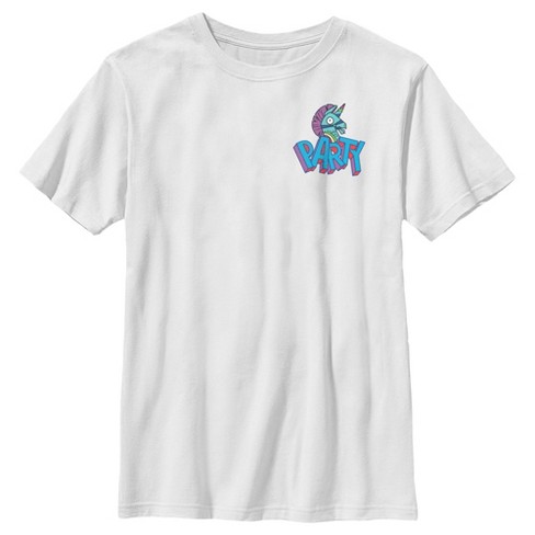 Boy's Fortnite Rainbow Smash Party T-shirt - White - Large : Target