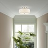 Livex Lighting Meridian 2 - Light Semi-Flush Mount in  Brushed Nickel - 2 of 4