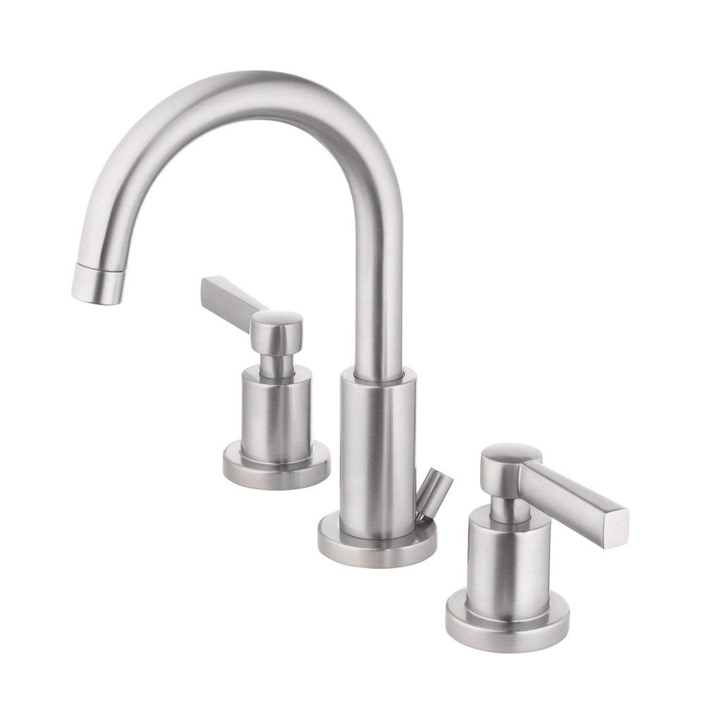 Photos - Tap 8" Widespread High Arc Lavatory Faucet Brushed Nickel - Home2O