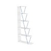 VYNXARIA Furnish Home Store Modern 5-Tier Ladder Bookshelf - Stylish Organizer for Small Spaces and Office Furniture,Walnut/Blue - 3 of 4