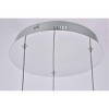 Elegant Lighting Amherst Collection LED 3-light chandelier 12in x 9in chrome finish - 4 of 4