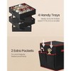 Stackable Christmas Ornament Storage Box with 4 Drawer Trays, 64-Slot Organizer with Adjustable Dividers - 3 of 4