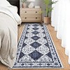 Machine Washable Vintage Rug – Soft Low Pile, Non-Slip, Stain-Resistant, Non-Shedding Carpet for Living Room, Bedroom - 3 of 4
