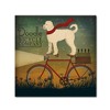 Trademark Fine Art -Ryan Fowler 'White Doodle on Bike Summer' Canvas Art - 2 of 3