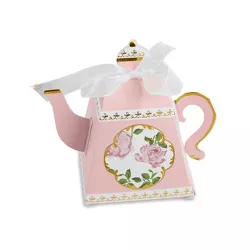 24ct Tea Time Teapot Favor Box Pink