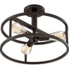 Quoizel Lighting New Harbor 3 - Light Semi-Flush Mount in  Western Bronze - 3 of 4