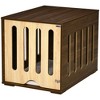 PawHut Furniture Style Dog Crate End Table with Soft Cushion, Removable Door Panel, Safety Lock, Indoor Use, for Small & Medium Dogs, Brown - 4 of 4