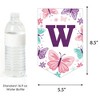 Big Dot of Happiness Beautiful Butterfly - Floral Baby Shower Bunting Banner - Party Decorations - Welcome Baby - 3 of 4