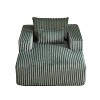 49“W Corduroy Sponge Sofa, Single Lounge Chair, Accent Chair, Sleeper Chair with Pillow, No Assembly Required-ModernLuxe - 4 of 4