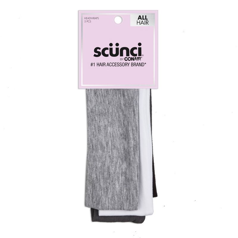 sc&#252;nci No Damage Stretch Fabric Headbands - Neutral - All Hair - 5pk, 1 of 5