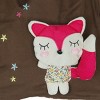 Slickblue Cute Fox Fabric Art Backpack, Machine Washable, Outdoor Daypack, Soft Carry, Canvas, 15x14x7in - 2 of 4