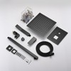 PAGED Ceiling Mounted Shower Head Luxury Shower Faucet Set with Handheld and 10" Shower head for Bathroom, Locker Room - 4 of 4