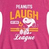 Girls' - Peanuts - Peanuts Laugh League Fit & Flair Cap Sleeve Dress - 2 of 3