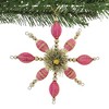 Bethany Lowe 7.0 Inch Hot Pink Starburst Christmas Vintage-Looking Tree Ornaments - 3 of 3