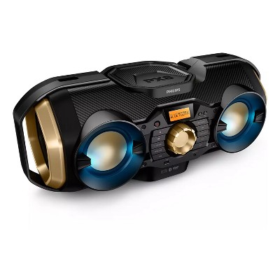Philips PX840T Bluetooth CD Soundmachine  USB AUX 50 Watt Boombox Portable Personal Stereo System with Digital Display and Dynamic Lighting