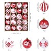Christmas Balls Ornaments for Xmas Tree- 20Pcs Shatterproof Christmas Tree Decorations, 2.36" Hanging Balls Muti-Color Xmas Ball Ornaments Set - 2 of 4