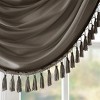Faux Silk Waterfall Embellished Valance Pewter 38x46in - 4 of 4