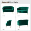 Savier 50.2" Contemporary Velvet Living Room and Bedroom Tufted Loveseat | KARAT HOME - 4 of 4
