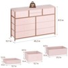 Homhougo TV Stand for TVs up to 55" Pink - 2 of 4