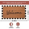 Folkulture Welcome Door Mat | (16 x 28) Welcome Matt or Checkered Doormat for Home Entrance | Durable & Anti Slip Coir Mats - 2 of 4