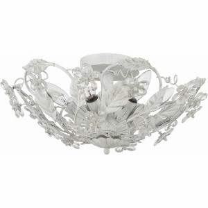 Crystorama Lighting Paris Market 6 - Light Semi-Flush Mount in  Antique White - 1 of 4
