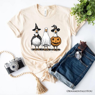 Haunting Honkers Goose T-Shirt, Funny Halloween Costumes Tee| OrnamentallyYou