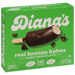 Diana's Bananas Frozen Dark Chocolate Real Banana Halves - 9.2oz