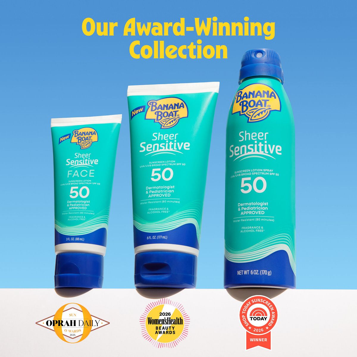 Banana Boat Sheer Sensitive Sunscreen Lotion - SPF 50 - 6oz - thumbnail 10