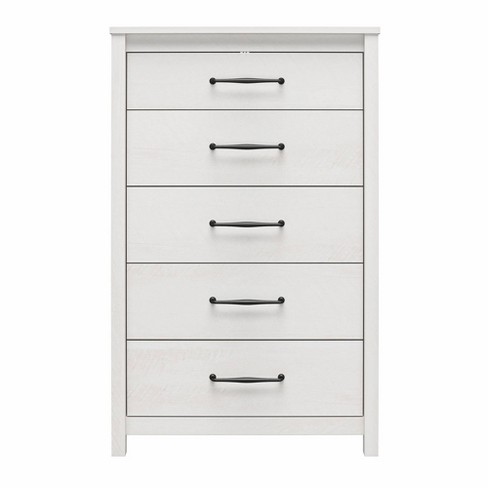 Alba 5 Drawer Tall Dresser With Easy, Target Mixed Material Dresser Assembly