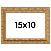 PosterPalooza | Photo Size Contemporary Gold Picture Frame - UV Acrylic, Foam Board Backing, Hanging Hardware - 2 of 4