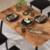 Dining Table Set for 4, Metal Frame Kitchen Table and Chair Set, Space-Saving Dining Room Furniture for Small Spaces, Apartment, Studio - 3 of 4