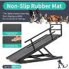 Docred Dog Ramp, Adjustable Height Wooden Folding Portable Pet Ramp for Bed, Couch,SUV-High Traction,for Small Large Old Dogs Cats - 2 of 4