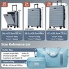 HDZNVF Luggage Sets 5 Piece with Front Opening, Hardside Expandable Carry on Suitcase with Spinner Wheels TSA Lock - 4 of 4