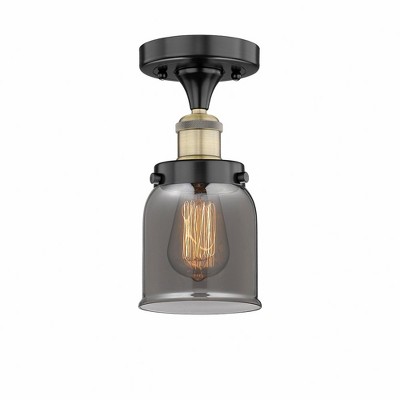 Bell - 1 Light Semi-Flush Mount In Industrial Style-8.25 Inches Tall and 6.5 Inches Wide