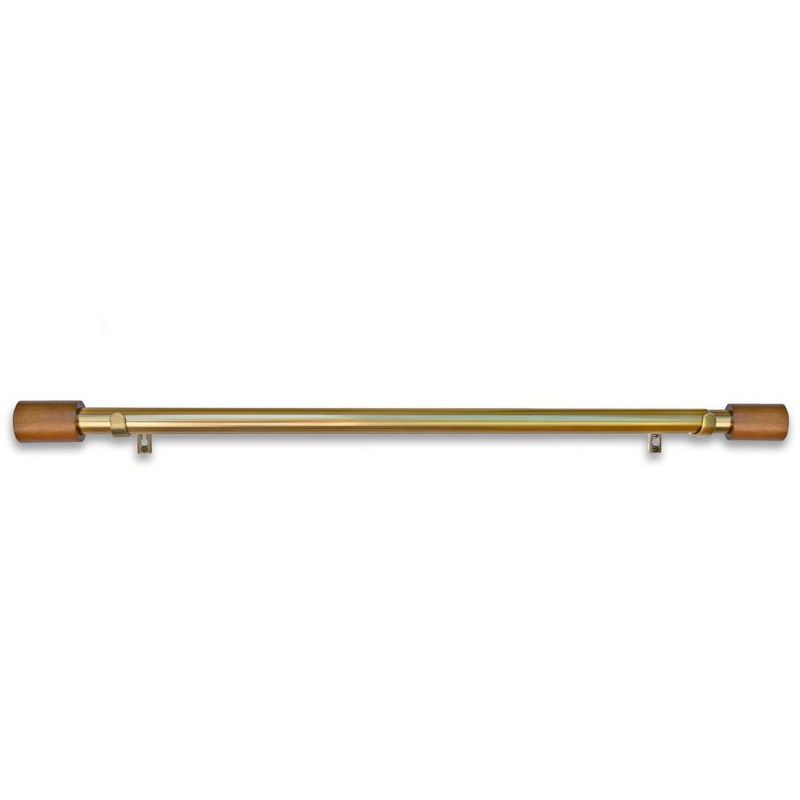 Linen Avenue Wood Cylinder Curtain Rod, 3 of 8