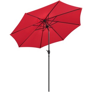 Yaheetech 10FT Patio Umbrella Market Umbrella with Push Button Tilt and Crank - 1 of 4