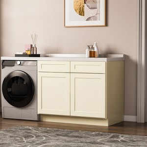 Kitchen Base Cabinet, Unassembled Cabinet with Adjustable Shelf without Top - 1 of 4