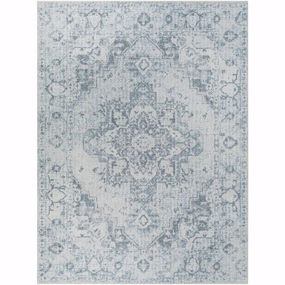 Mark & Day Moya 2'3"x3'9" Rectangle Washable Woven Indoor Area Rugs Navy Blue: Stain-Resistant, Machine Made, Polyester Cotton