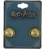 Harry Potter Hogwarts House Crest Earrings Gold - image 3 of 3