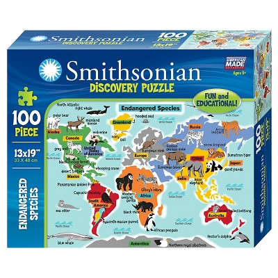 Smithsonian Endangered Species Puzzle 100pc