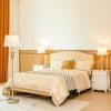 Costway 3 Piece Lamp Set Modern Floor Lamp & 2 Table Lamps Nickel Finish Lamps W/ Base - 2 of 4