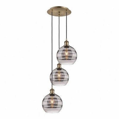 Rochester - 3 Light Cord Hung Multi Pendant In Industrial Style-30.38 Inches Tall and 14.5 Inches Wide