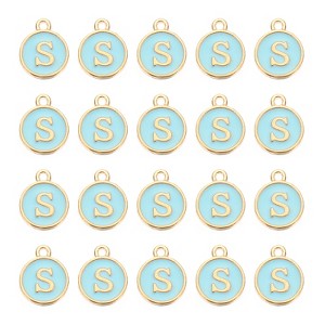Unique Bargains Beautiful Designer DIY Jewelry Making Initial Pendants 50 Pcs - 1 of 4